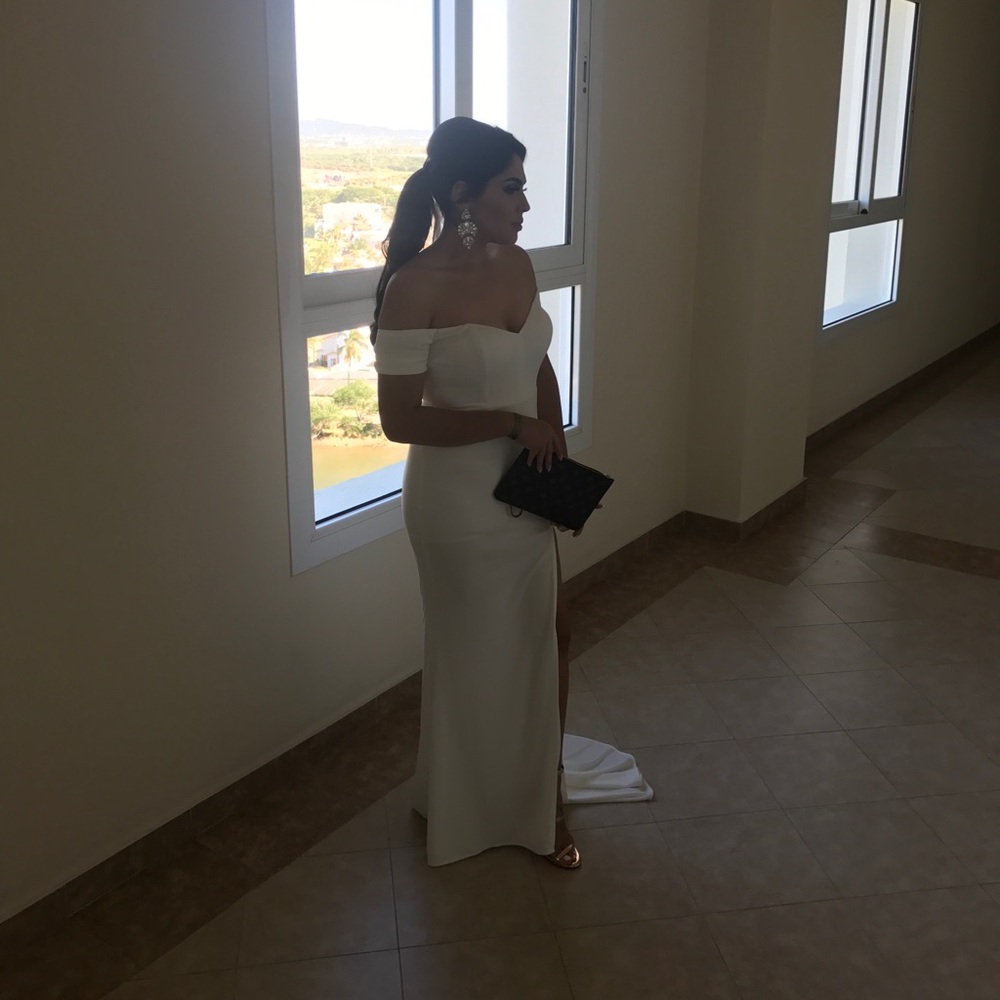 Beautiful Abbys by Abby white gown